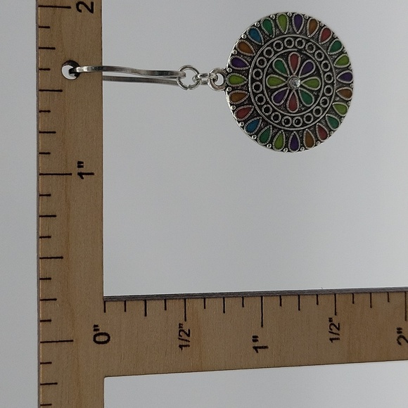 1806- Handmade Colorfull Boho Earrings NWT - Picture 4 of 6